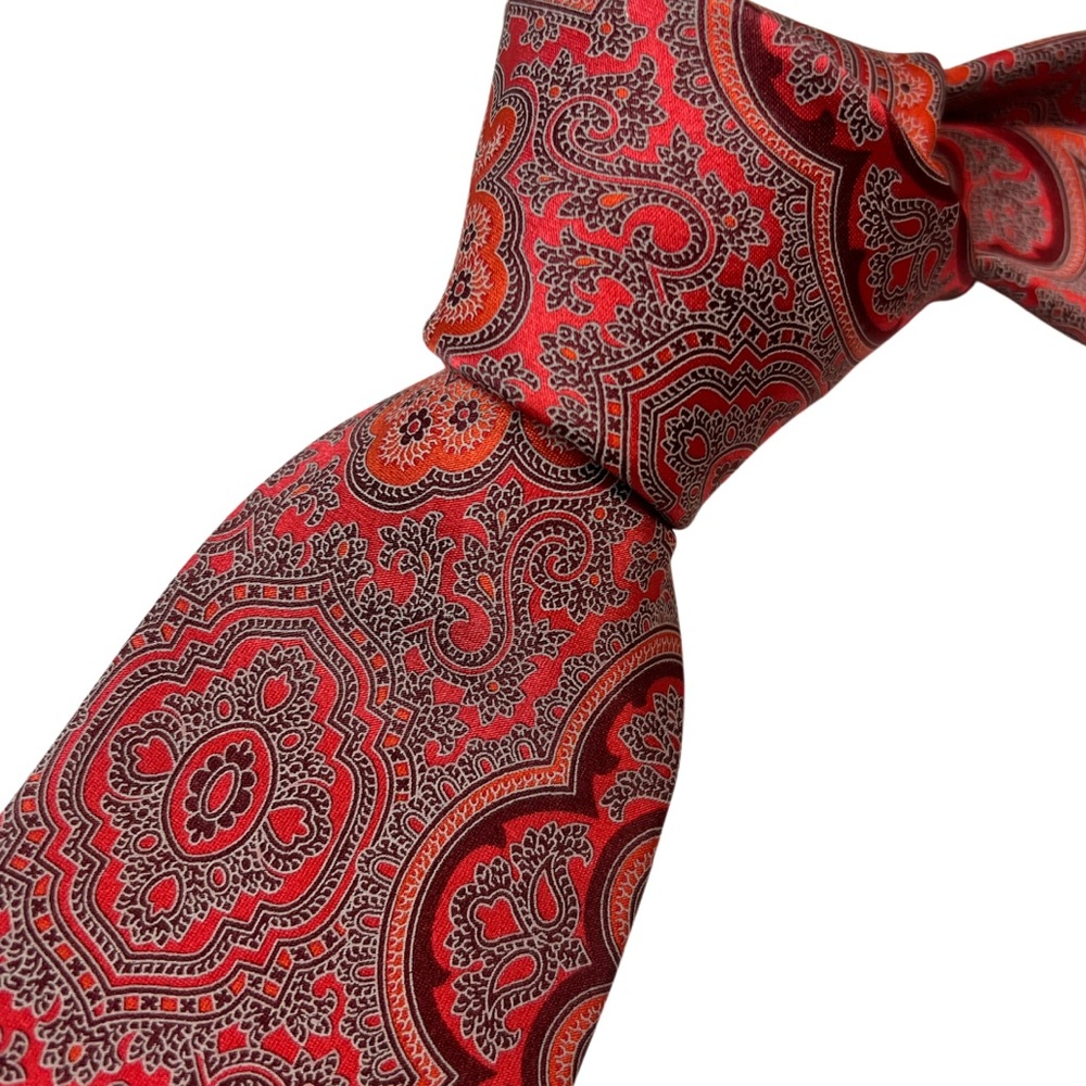 Red Paisley Valentino Tie